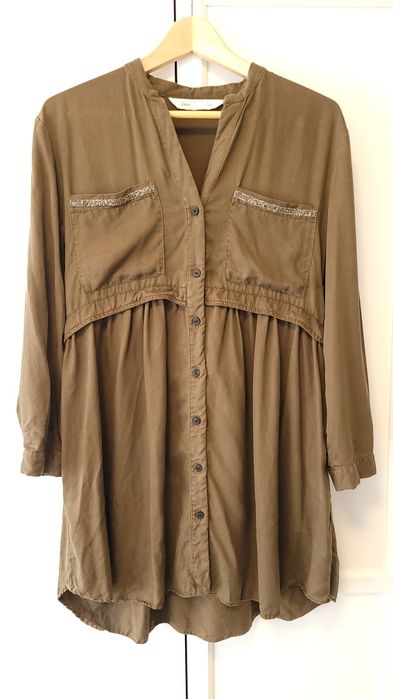 Плаття-сорочка плаття-рубашка туніка хакі Zara M