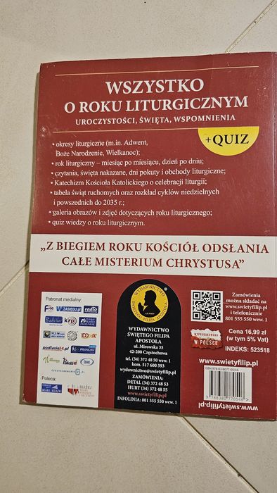 Książka wszystko o roku liturgicznym