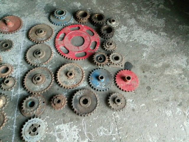 Звездочка,  шаг=25,4, Z=36/32/30/28/26/24/22/21/19/18-7/16-5/14/13