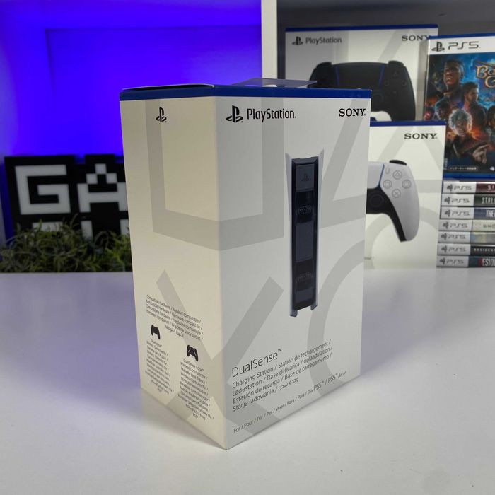 Зарядний пристрій Sony PlayStation 5 DualSense White Док-станція Новий