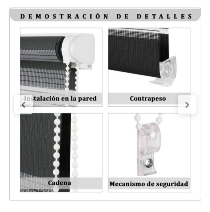 Estore / cortinado duplo de rolo NOVO