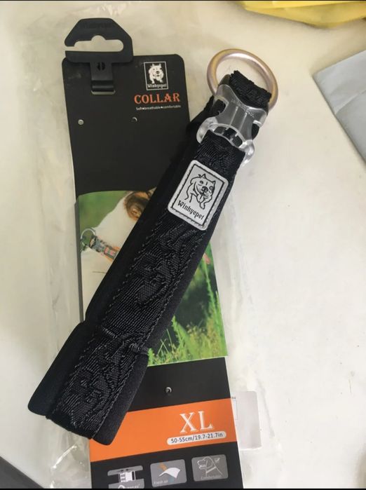 Ошейник для собак Collar XL неопрен 50-55см светоотражающая нить