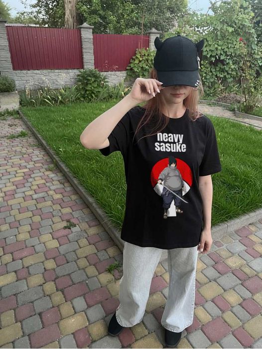 Футболка Саске мем