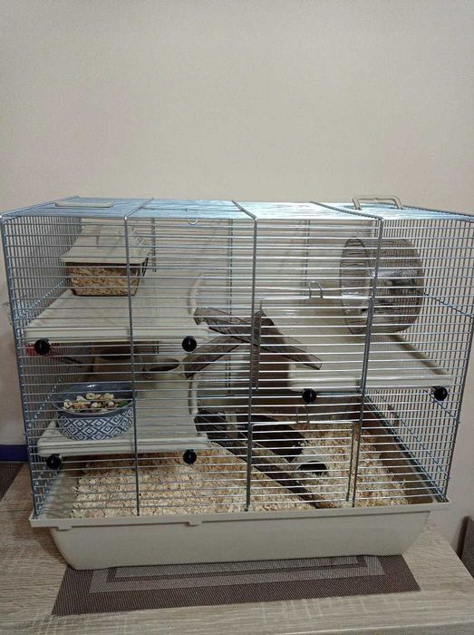 Nowa Klatka Dla Gryzoni Dla Chomika Królika Beżowa 500x330x455