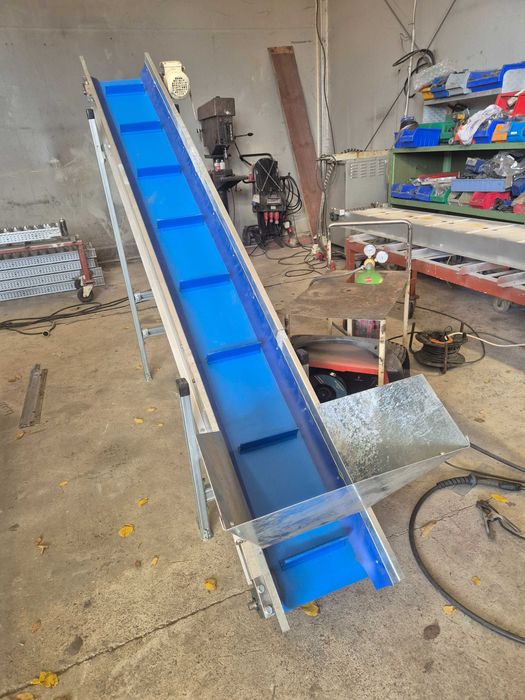 Przenosnik taśmowy transporter podajnik taśmociąg skośny wznoszący