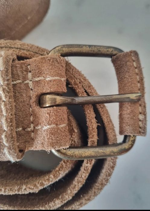 Cinto camel 100% pele de vaca T34-36 da Massimo Dutti