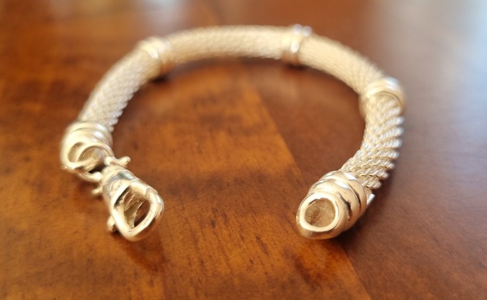 Piękna srebrna bransoletka 925