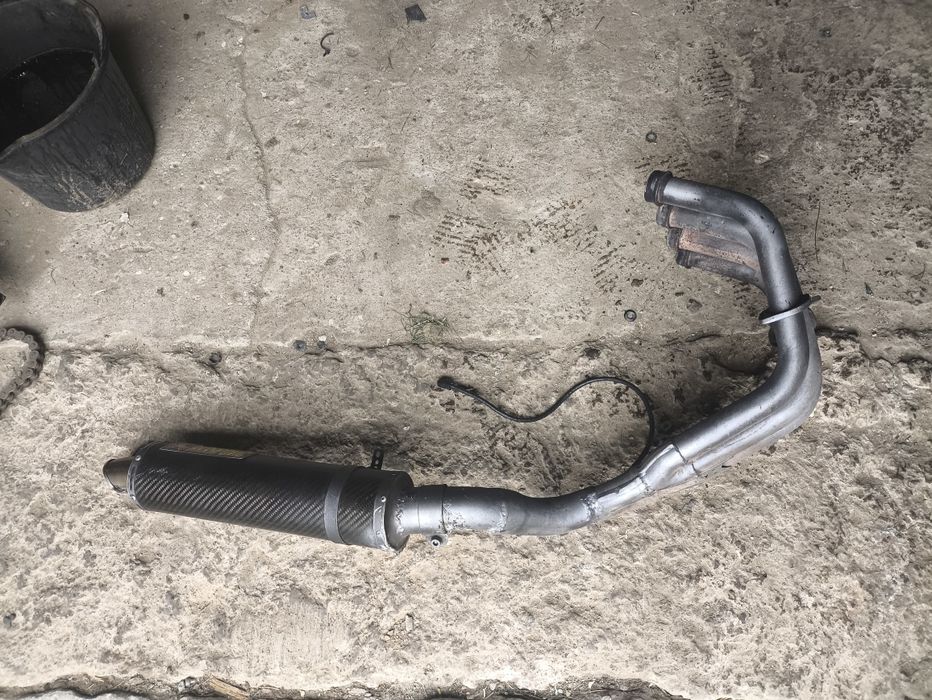 Yamaha fz6 wydech tłumik kolektor sonda komplet