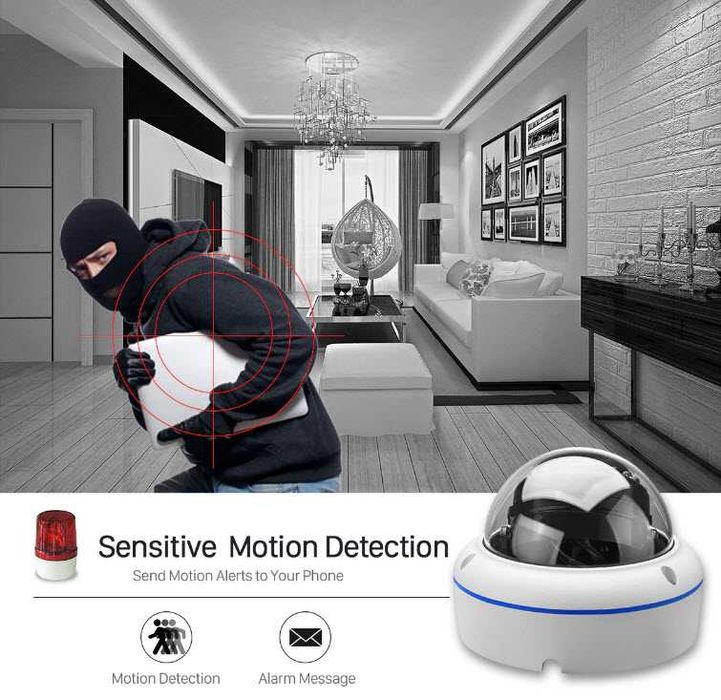 Беспроводная купольная IP камера 2MP WiFi ONVIF SmartHD IR iCSee/XMEye