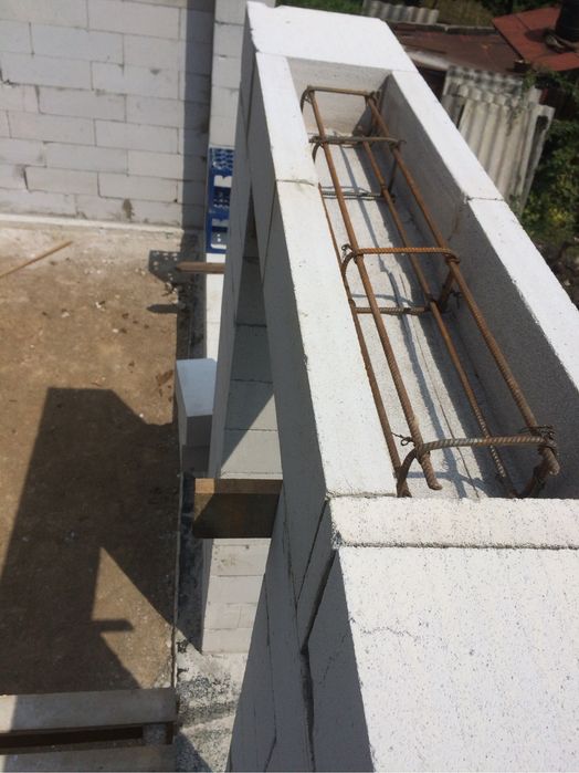 Кладка газоблоку шлакоблоку