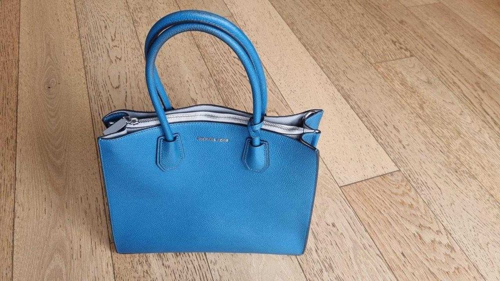 MICHAEL KORS torebka torba skórzana oryginał damska turkusowa