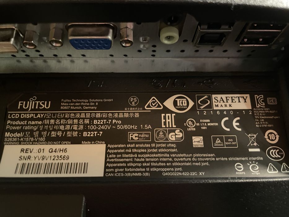 Fujitsu B22T-7 zasilacz i płyta