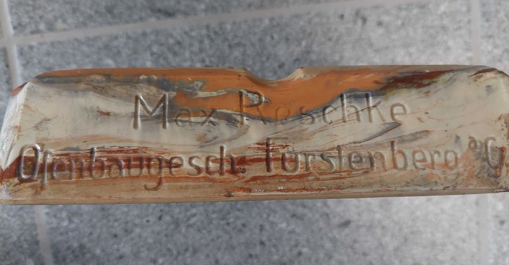 Stara popielniczka z fabryki Roll & Kreutz z Lubska / Sommerfeld /