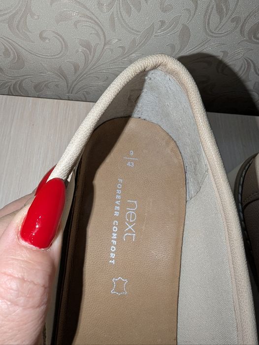 Лофери marks and Spencer шкіра туфлі 43р по уст 28 см ширина 9 см