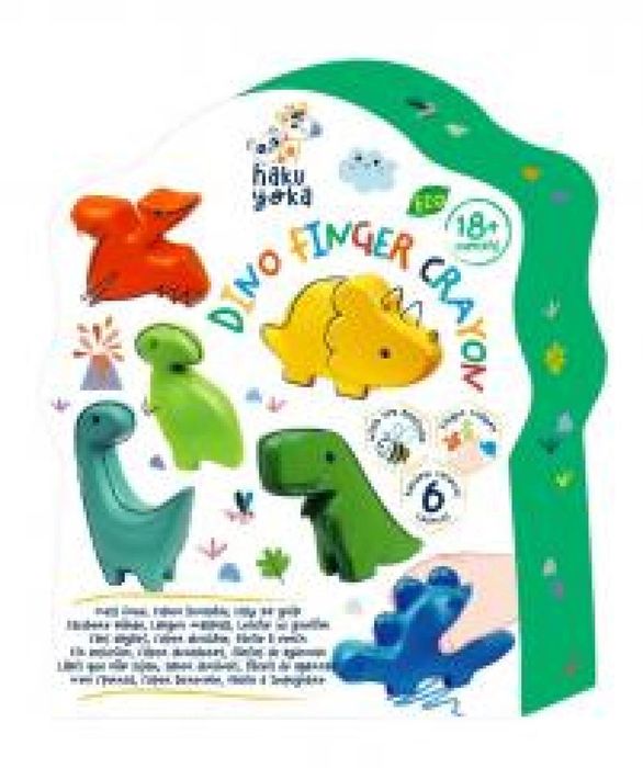 Kredki na palce - Donozaury Avenir pudełko,188x233 mm