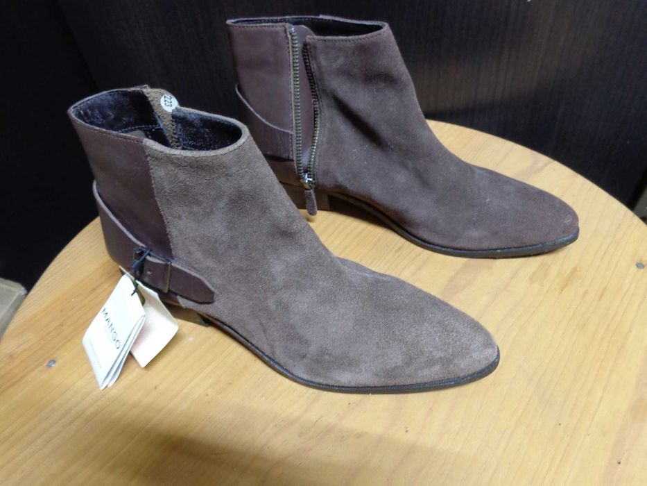 Botins Camurça Castanhos