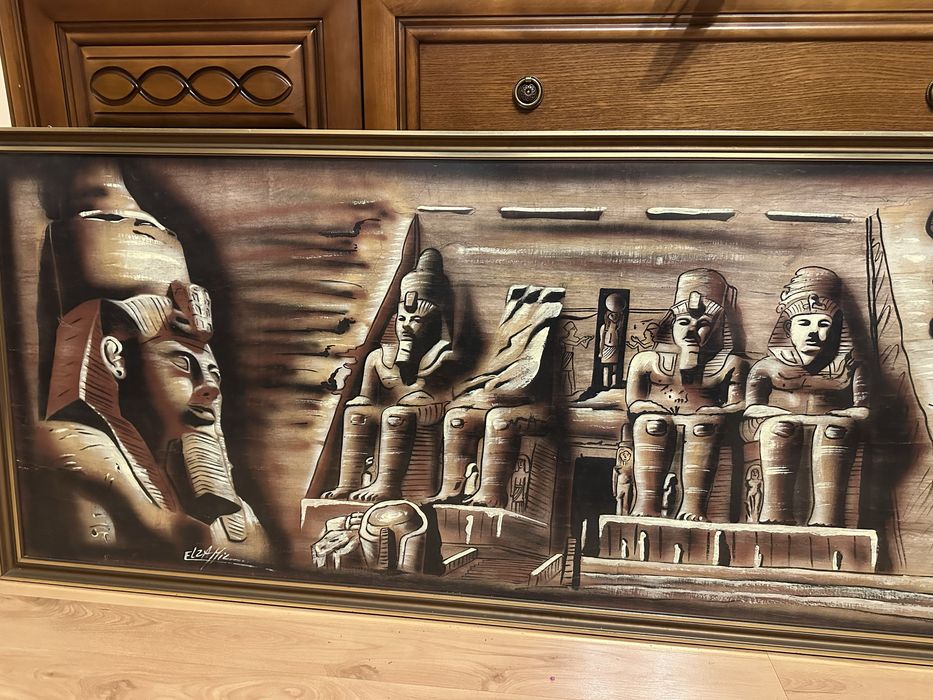 Dekoracyjny obraz w stylu egipskim