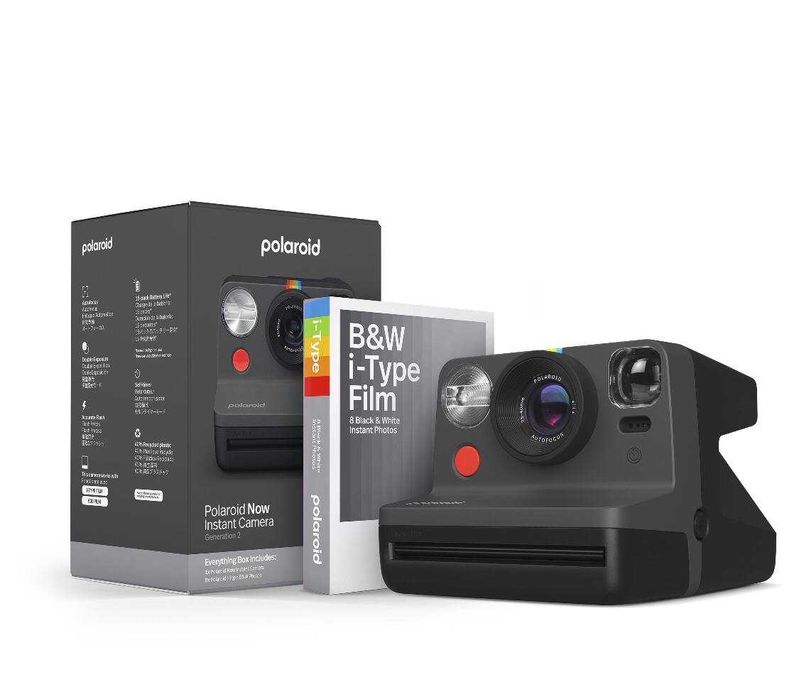 Фотокамера Polaroid Now/Now+ Generation 2 White/Black + гарантія 1 рік