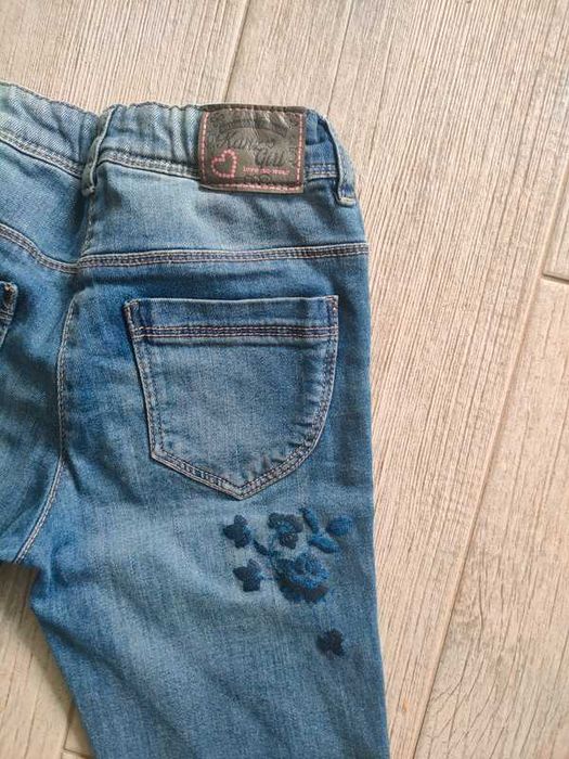 Spodnie jeansy dziewczęce, denim, Kanz