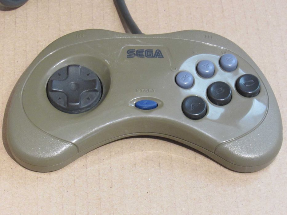 Sega Saturn comando original cinzento JP