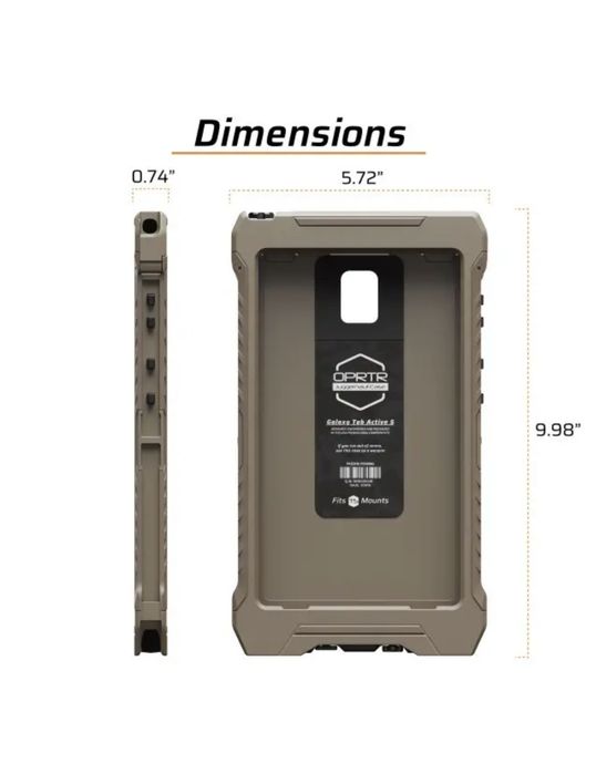 Чохол протиударний Juggernaut Tab Active 5 OPRTR Tablet Case, Розмір: T-Small, Цвет: Flat Dark Earth, JG.OPRTR.TA5-FDE