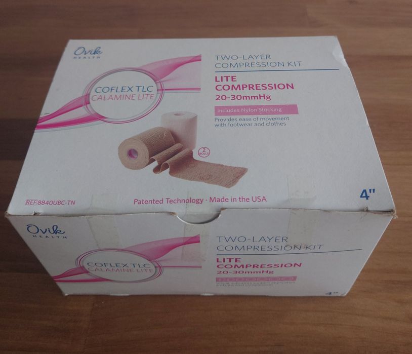 Dwuwarstwowy system uciskowy  Ovik  CoFlex TLC Colamin Lite żylaki nóg