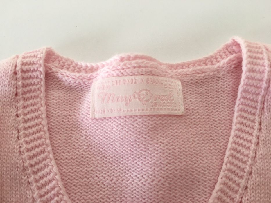 Casaco Mayoral, 4/6 meses, cor rosa.