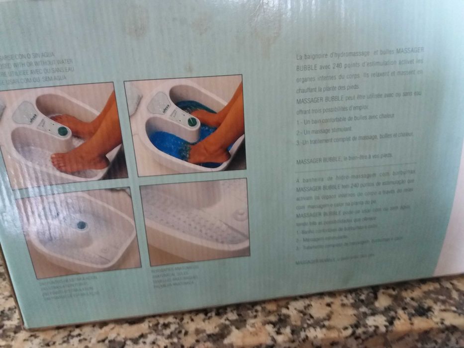 banheira de hidro massagem para pés nova  UFESA