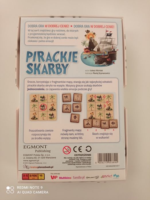 Pirackie skarby gra planszowa