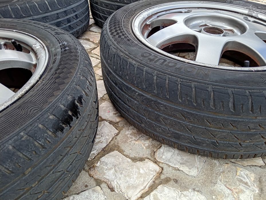 Jantes 16" 5x100 com Pneus 195/55 R16 (Toyota, Seat, VW, Audi, Skoda, Subaru)