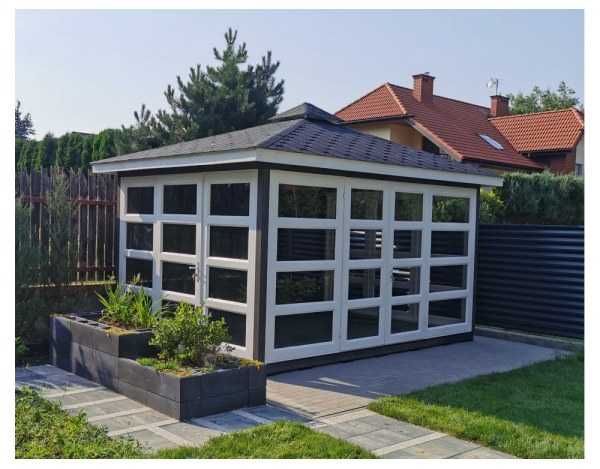 SZKLANY DOMEK 8x4 altana 4x4 taras 4x4 kawiarnia restauracja MDN10B