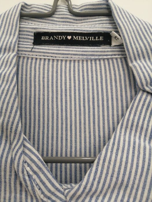 Camisas blusas azul e branco M