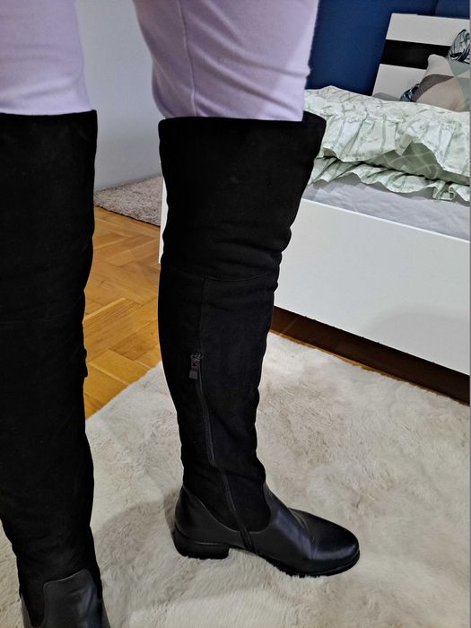 buty zimowe za kolano kozaki 39