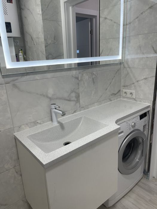 Стільниця у ванну кімнату.Умивальник.Мийка зі штучного каменю