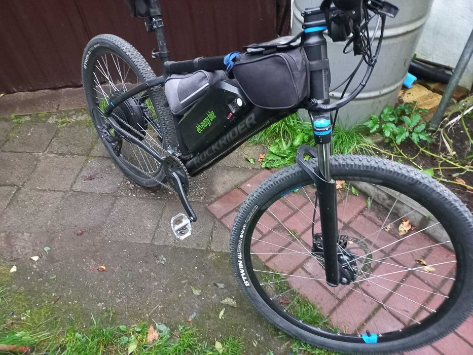 ebike rockrider duży zasięg wygodny
