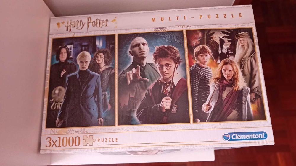Puzzle Harry Potter 3x1000 peças Clementoni – Multi-Puzzle