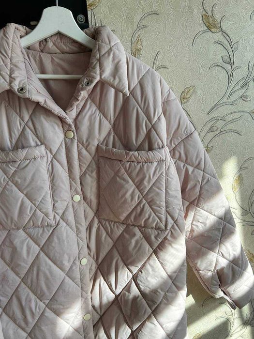 Куртка жіноча демісезонна пудрово-рожева