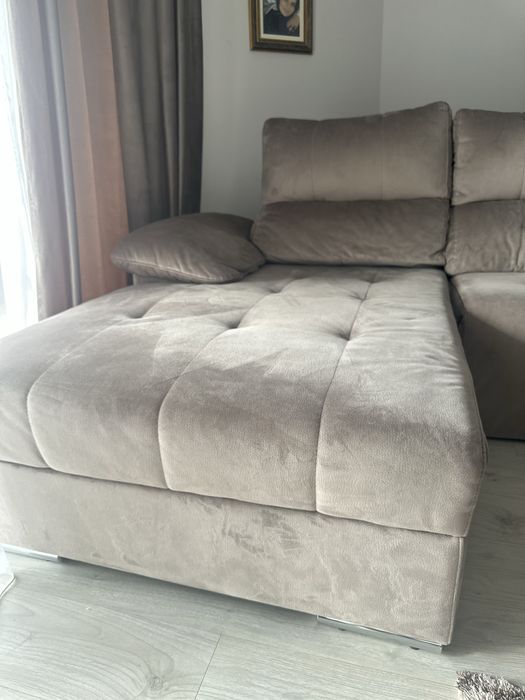 Sofá chaise longue reclinável elétrico – 3,70 m