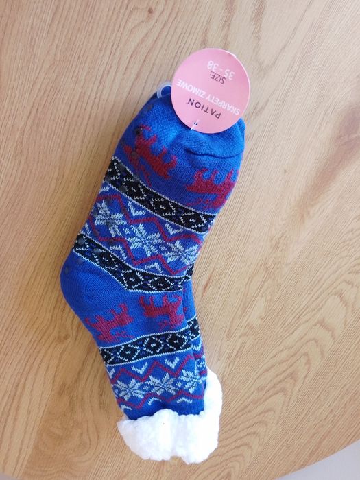 NOWE Zimowe ciepłe skarpety rozm 35-38