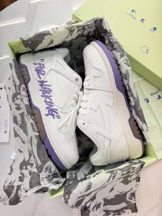 Кросівки Снікерси OFF-WHITE Out Office “For Walking” White Purple