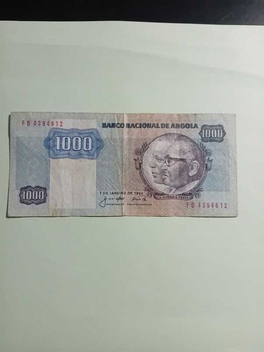 Old 1000 Kwanzas Note