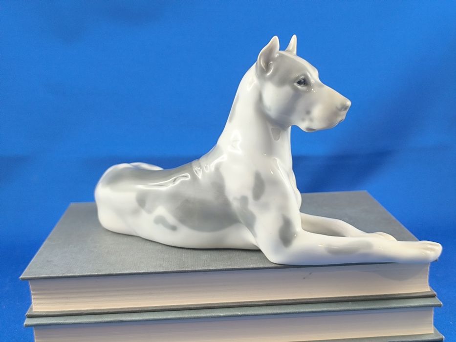 Dog niemiecki Łomonosow LFZ #pies #porcelana #dekoracja #Rosja #ZSRR