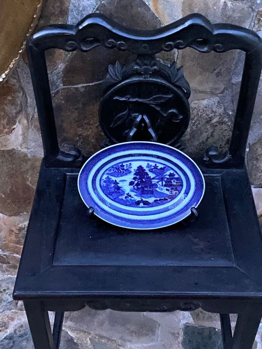 Travessa Porcelana Chinesa séc XVIII 27 cm Original