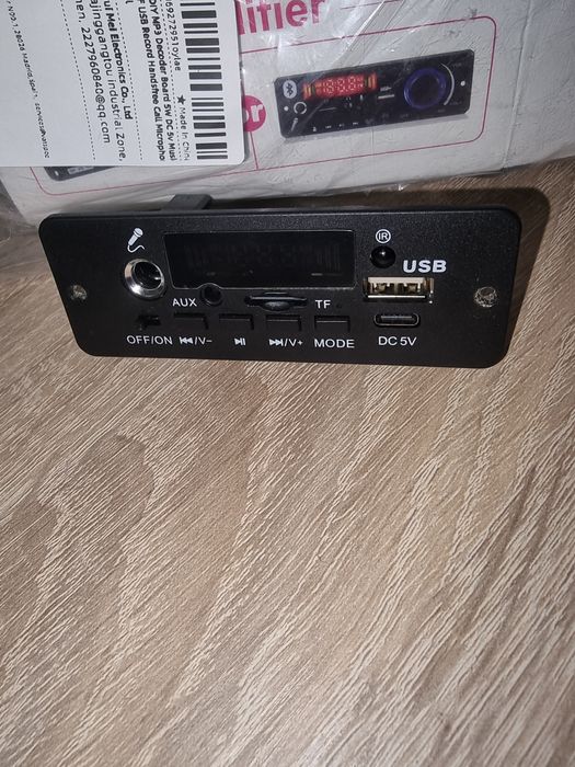 Беспроводной Bluetooth 5,0 модуль мр-3, TF/USB/FM с усилителм 50ватт