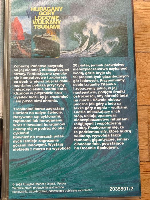 Gniew Przyrody kolekcja Przegląd Readers Digest VHS