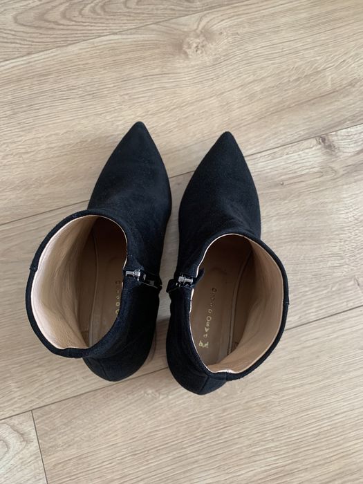 Botki czarne eleganckie Paso a Paso Valeria