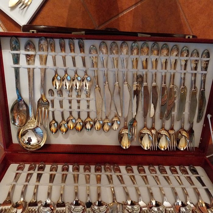 Faqueiro banhado a prata certificado