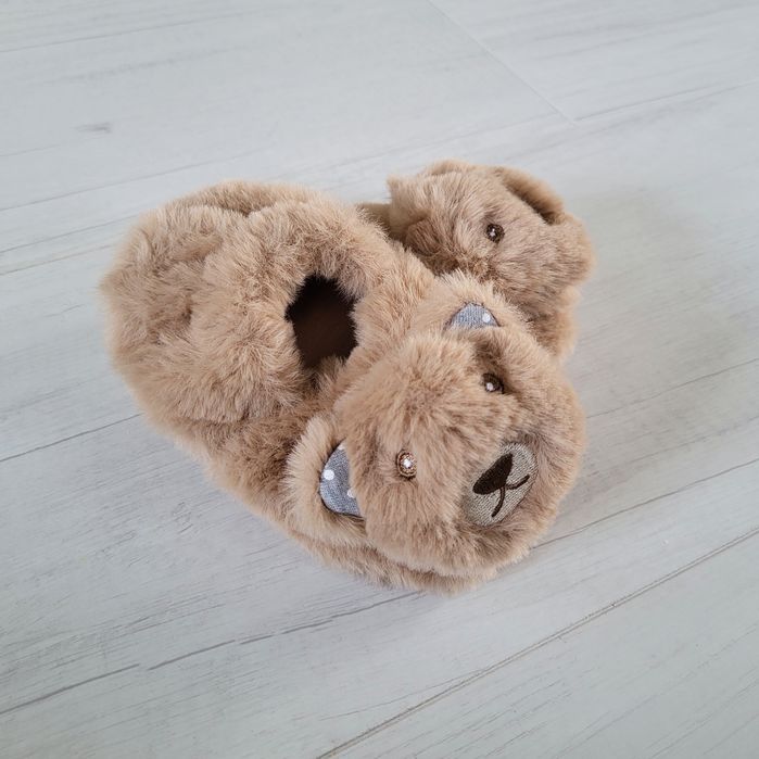 Buty niemowlęce dziecięce 20 21 nowe misie kapcie domowe niechodki