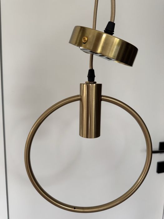 Lampa wisząca złota