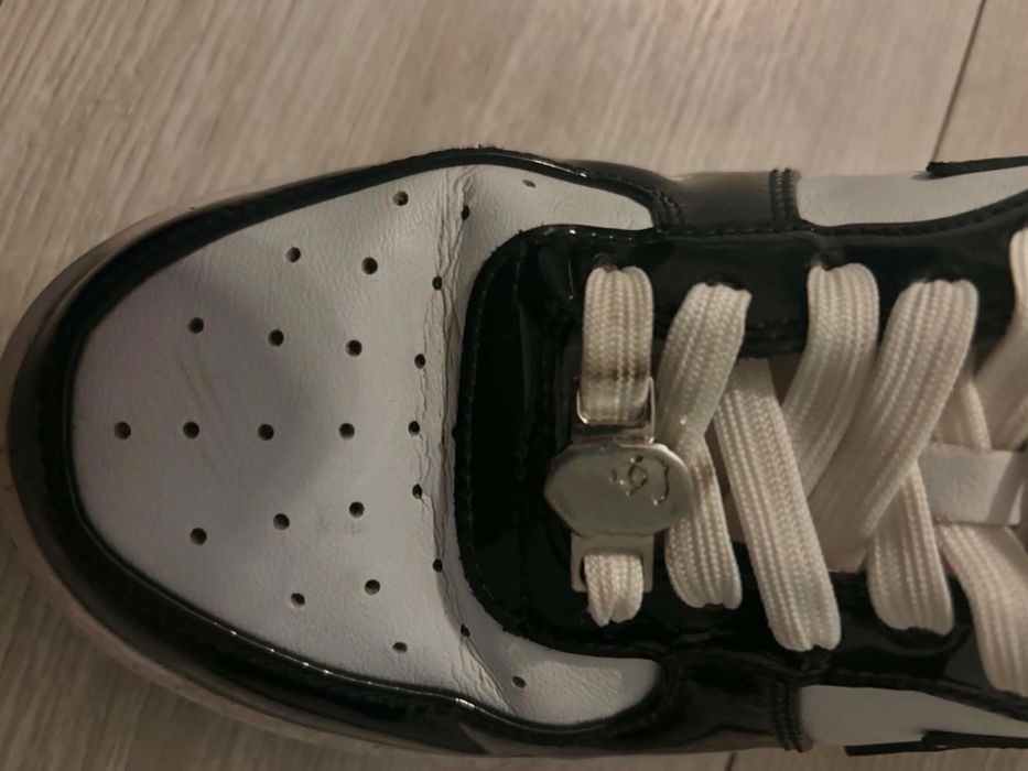 Buty Bape czarno białe